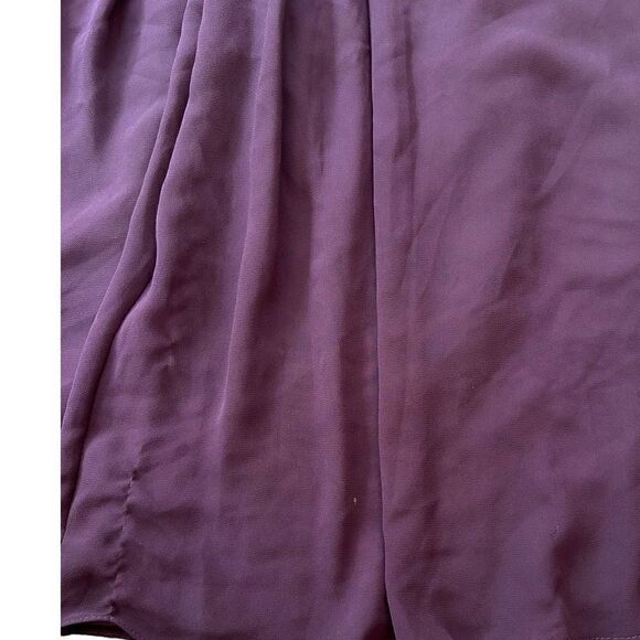 🐿️ Bill Levkoff Eggplant Color Strapless Cocktail Dress Size 12 - Picture 7 of 9